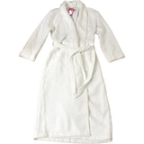White Waffle Robe Soft 100% Organic Cotton Bathrobe With Belt M