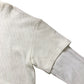 River Island Oversize Cream & White Waffle Knit Long Sleeved Top Size S