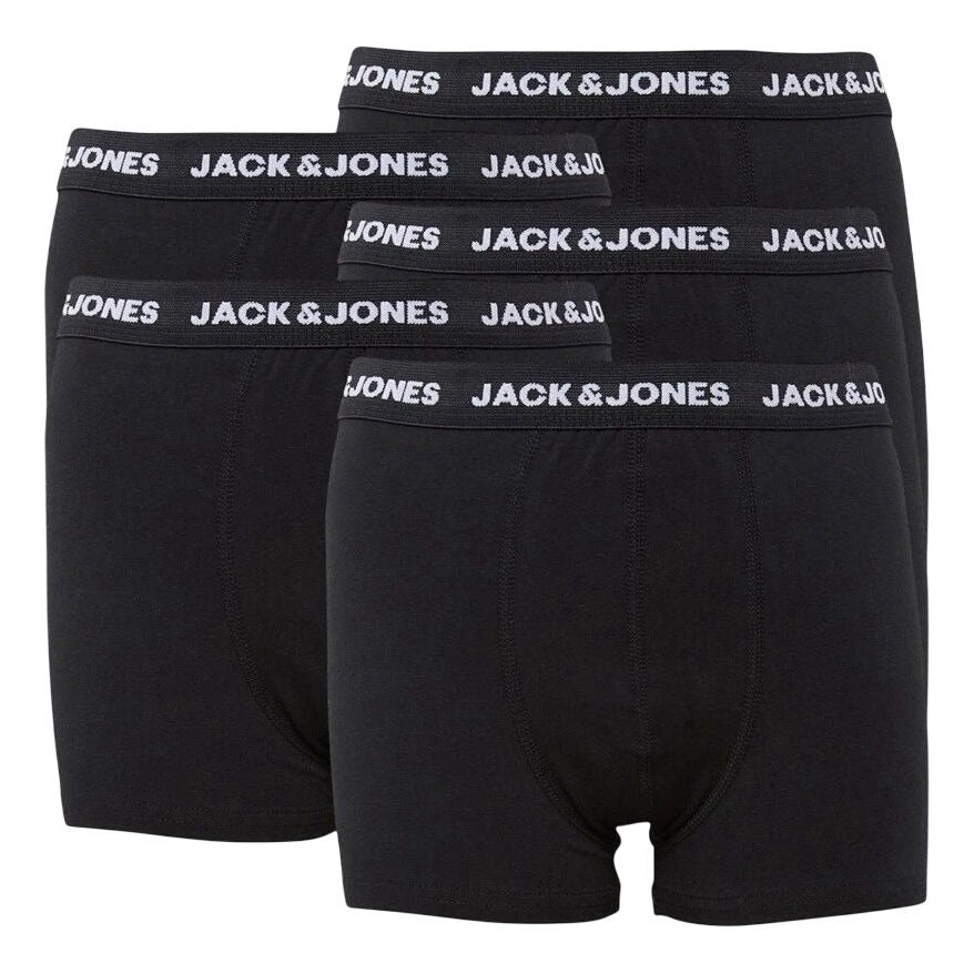 Jack & Jones 5 Pack Trunks Junior Black 12 Years