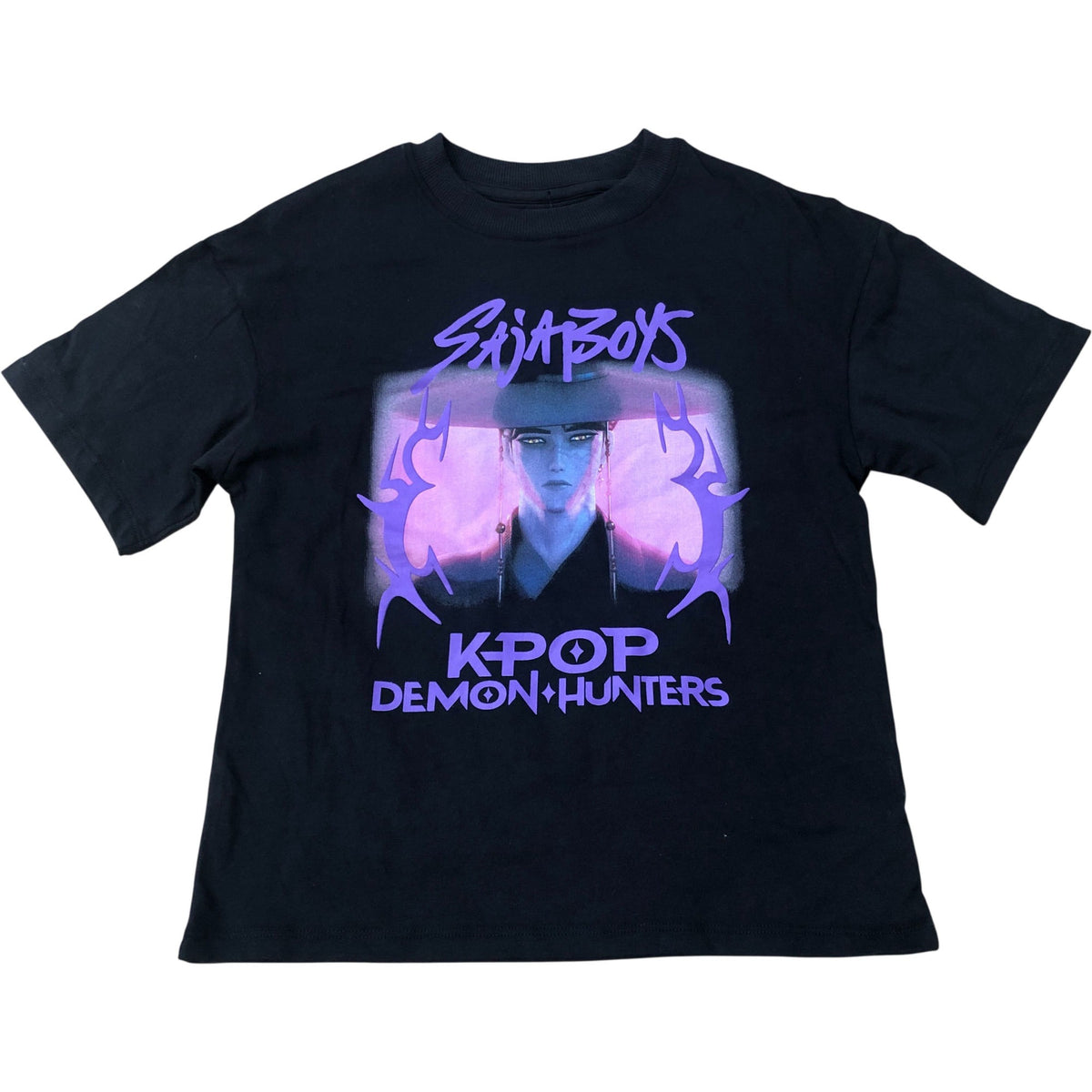 KPop Demon Hunters Kids T-Shirt Black Graphic Tee
