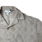 River Island Casual Short Sleeve Shirt Size S Men Beige Patterned Mesh Top