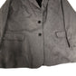 Women's Blazer Grey Tailored Fit Button Up Jacket UK18
