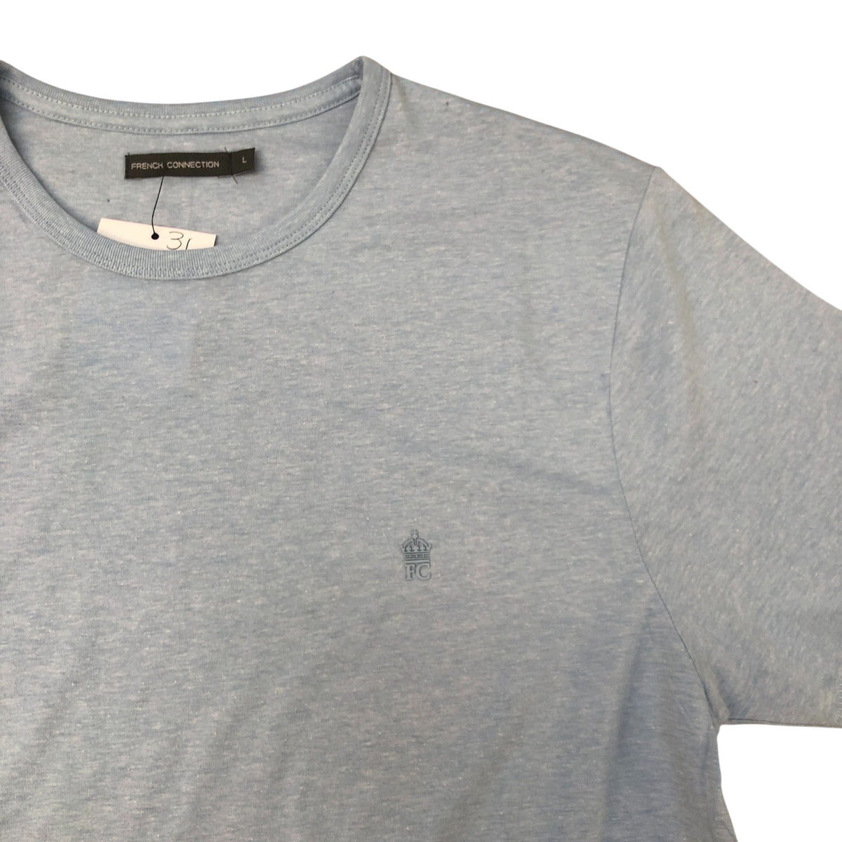 French Connection Light Blue T-Shirt Size L