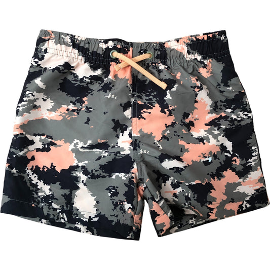 River Island Poolside Boys Swim Shorts Size 4-5 Years Camouflage Swimwear