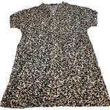 Soaked In Luxury  SLarowe Dress SS Women's Beige Black XL
