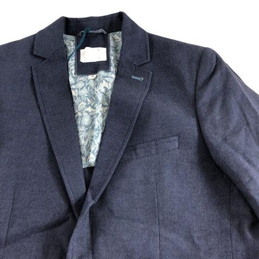Abbott Linen Blazer UK38 Mens French Navy