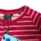 Weird Fish Fox Glove Jumper Size 10 Women's Pink Striped Long Sleeve Top