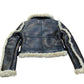 River Island Shearling Brown Aviator Jacket Women's Faux Fur Trim