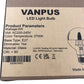 Vanpus 6W E27 LED Light Bulb Dimmable Glass 2700K Warm White Pack of 3