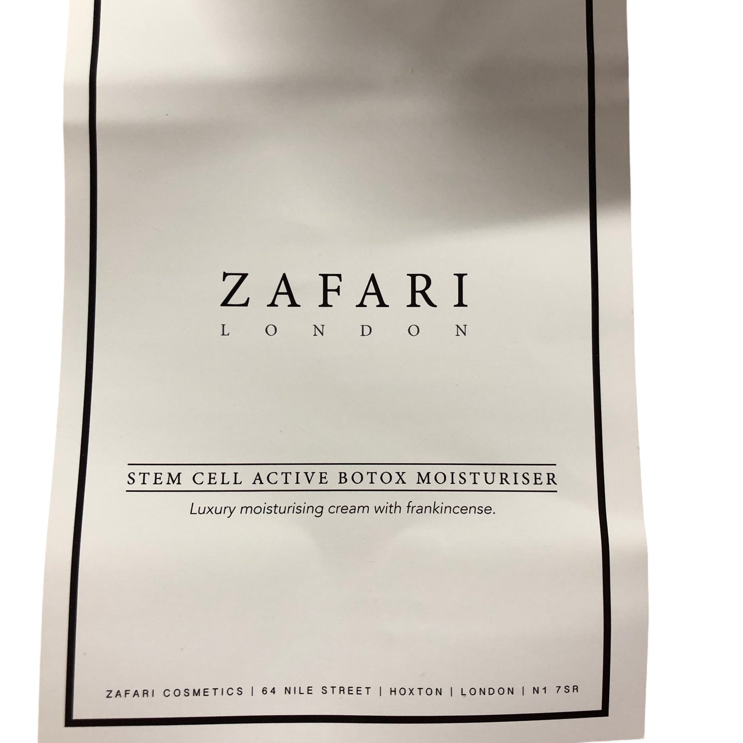 ZAFARI Stem Cell Active Botox Moisturiser Luxury Skin Cream with Frankincense