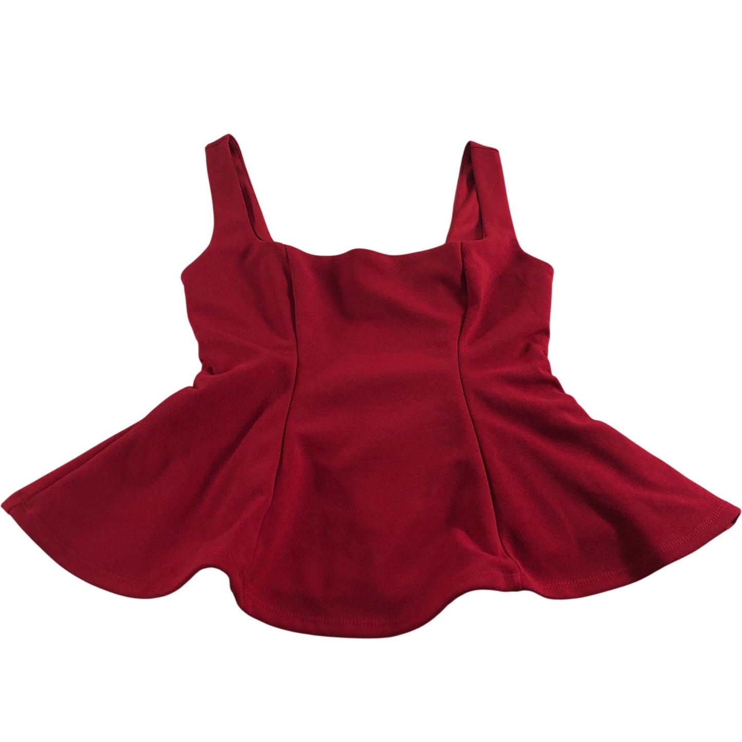 River Island Red Women’s Peplum Top Size Small