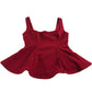 River Island Red Women’s Peplum Top Size Medium