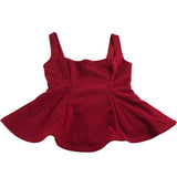 River Island Red Women’s Peplum Top Size Small