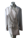 Stylish Blush Pink Double Breasted Blazer UK18 Women's Smart Casual Jacket