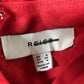 Red Jumpsuit Women's Sleeveless Tie Waist Wide Leg Size 8