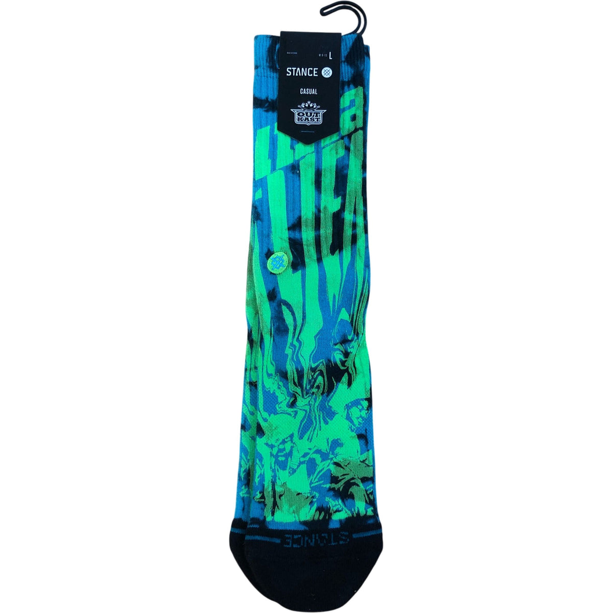 Stance Outkast Atliens Crew Socks Men's Large Black Green Blue UK 8.5-12.5