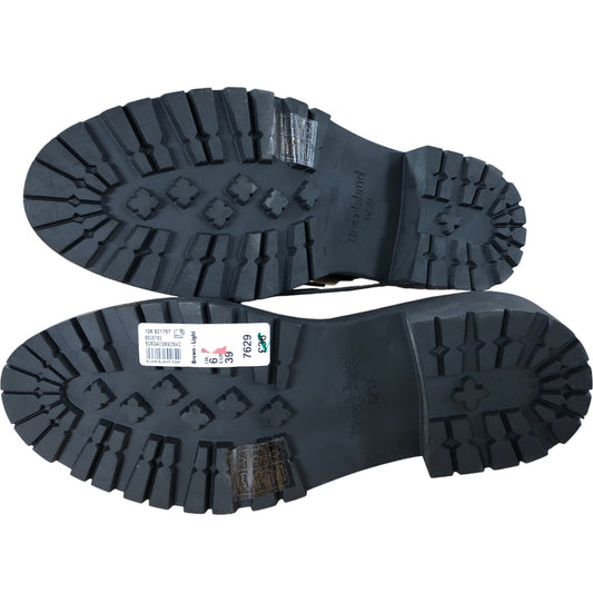 River Island Brown Light Casual Lace Up Flats UK6 Women's Stylish Comfortable