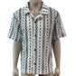 RIVER ISLAND Casual Shirt L Men's Short Sleeve Patterned Stylish Top