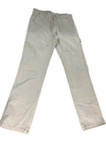 River Island Straight Trousers W34 L34 Men's Beige Cotton Cargo Pants