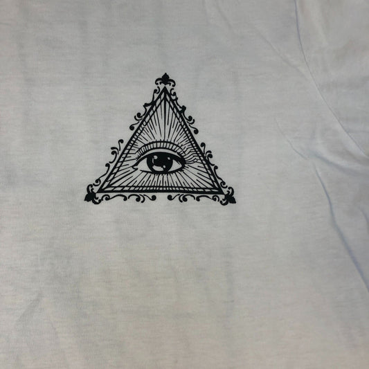 Jack & Jones Men's White T-Shirt Size L Graphic Print Short Sleeve Casual Top