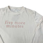 Enfasis Long Sleeve Lounge PJ Top 'Five More Minutes' Fleece M