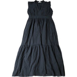 Boden Wren Double Cloth Midi Dress Size 16 Women's Cotton Black