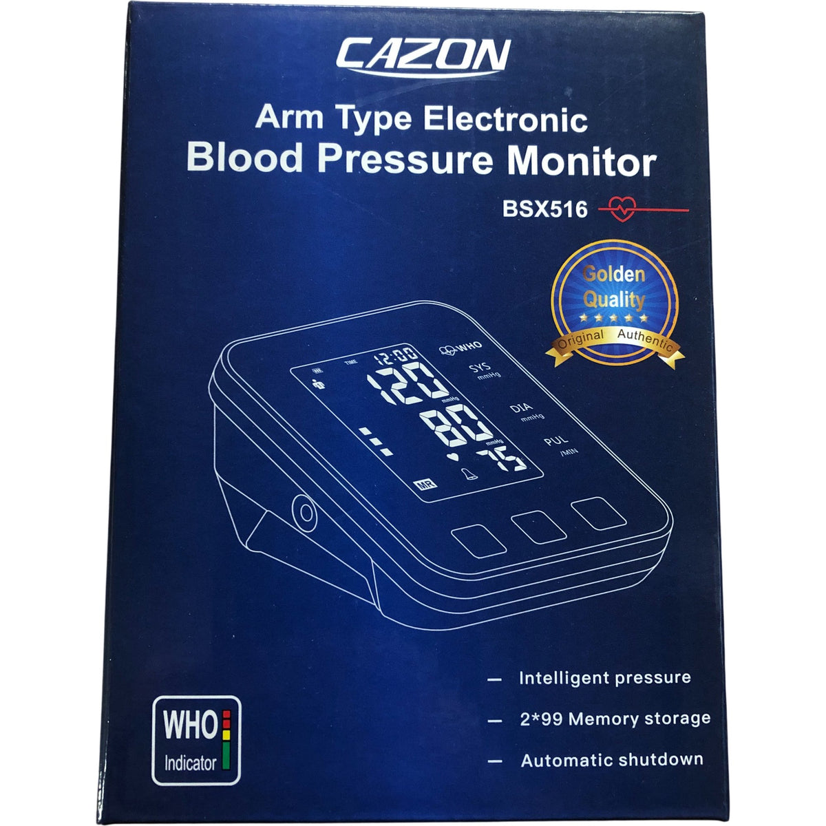 Cazon Arm Type Electronic Blood Pressure Monitor BSX516 2 Pack