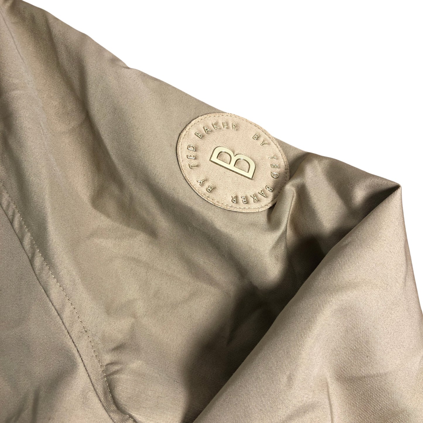 Baker By Ted Baker Girls Trench Coat 5-6 Years Stylish Pleated Khaki Outerwear