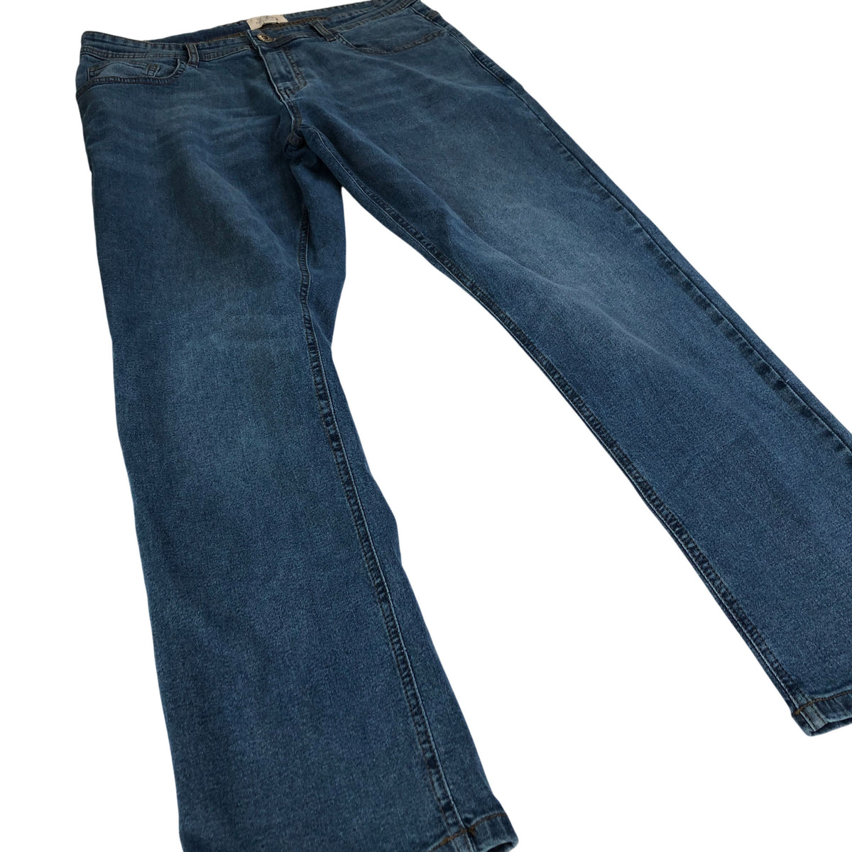 Kangaroo Poo W32 L32 Jeans Men's Casual Denim Blue Straight Leg Trousers