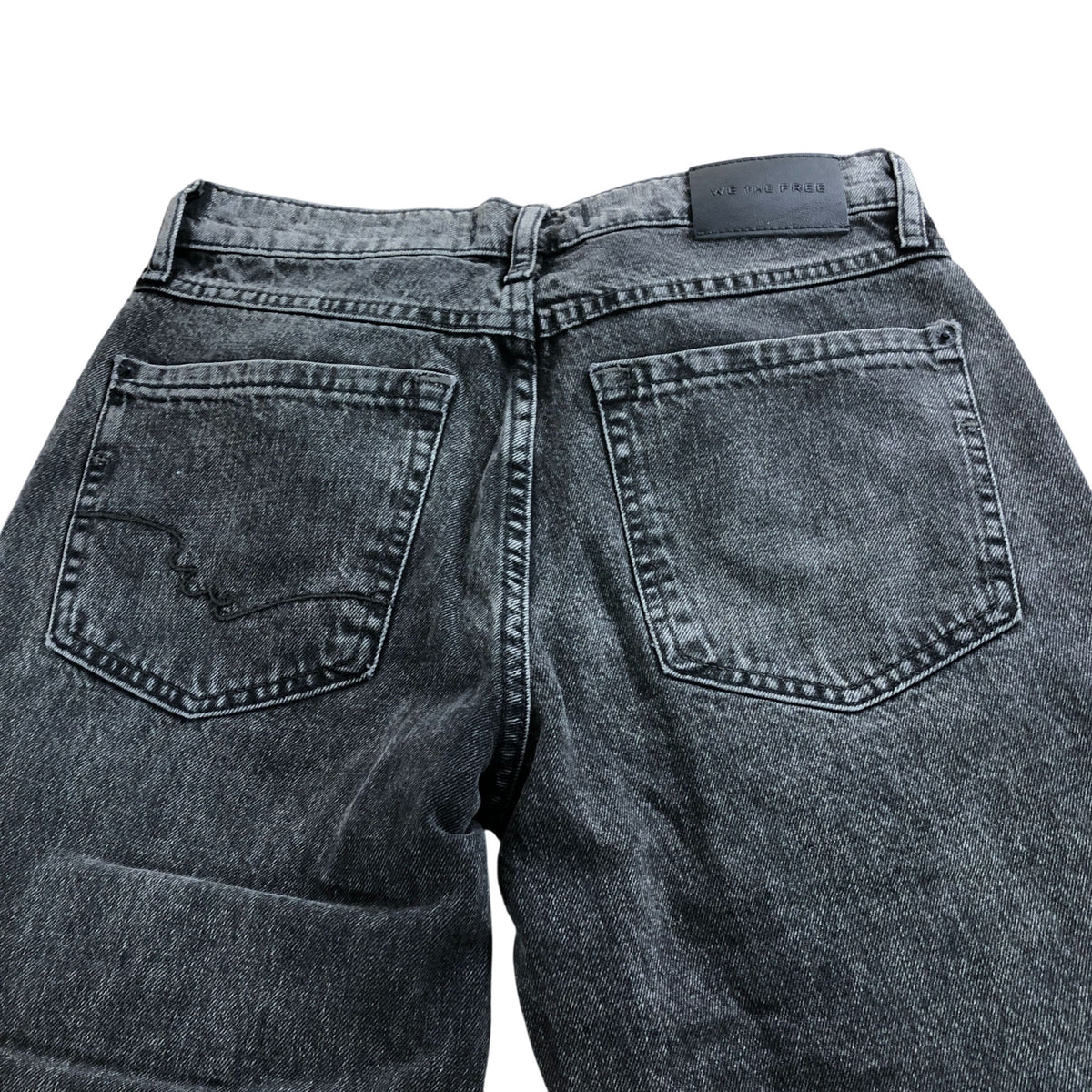 High Rise Flare Jeans Size 12 Women's Black Cotton