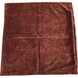 Brown Velvet Cushion Cover Soft Plush Texture Decorative Home Accent 53 x 52cm