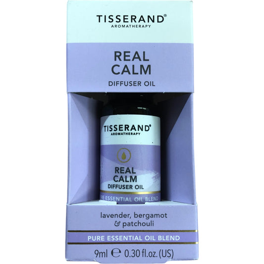 Tisserand Real Calm Diffuser Oil 9ml Lavender Bergamot Patchouli Essential Oil