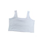 River Island Womens White Ribbed Square Neck Crop Top Size 18