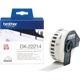 BROTHER DK-22214 Continuous Length Paper Tape Black on White Compatible Labeling