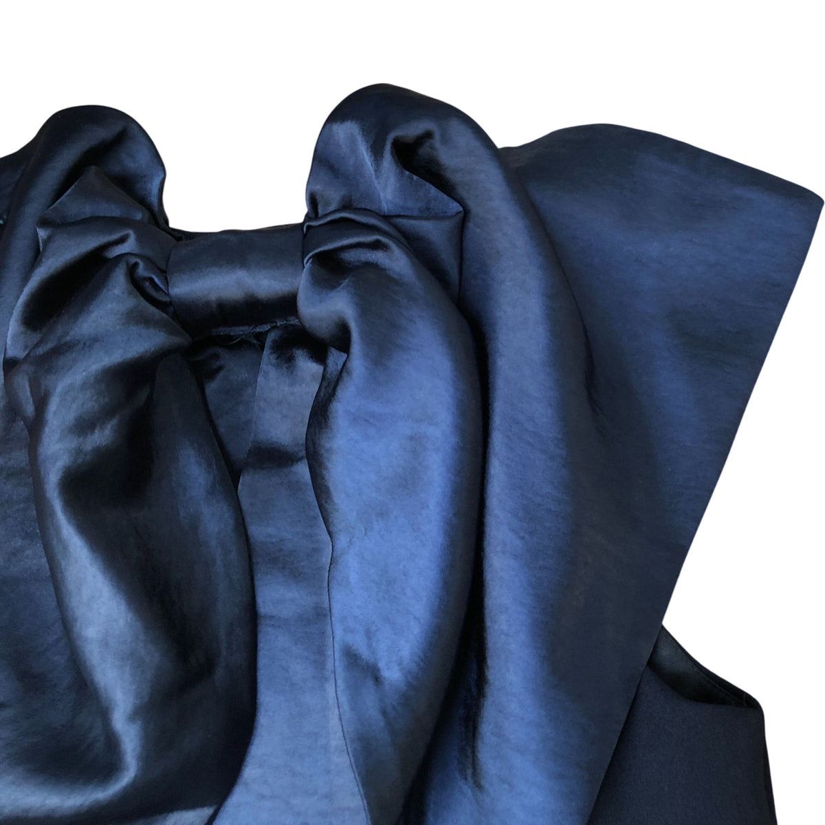 River Island Navy Evening Dress Satin Bow Detail