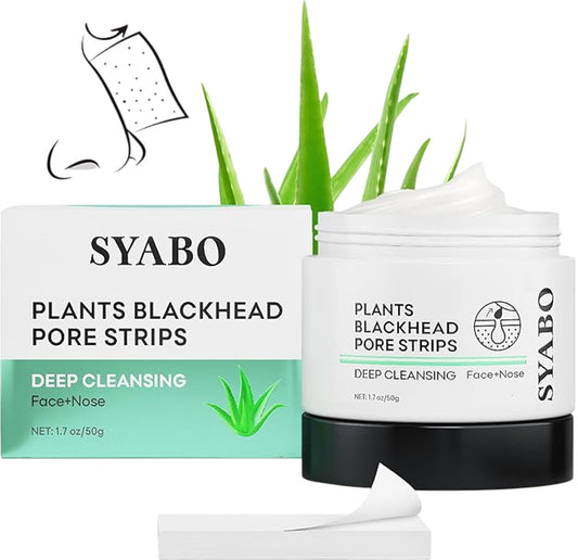 SYABO Plants Blackhead Pore Strips Deep Cleansing Face And Nose 50g Pack