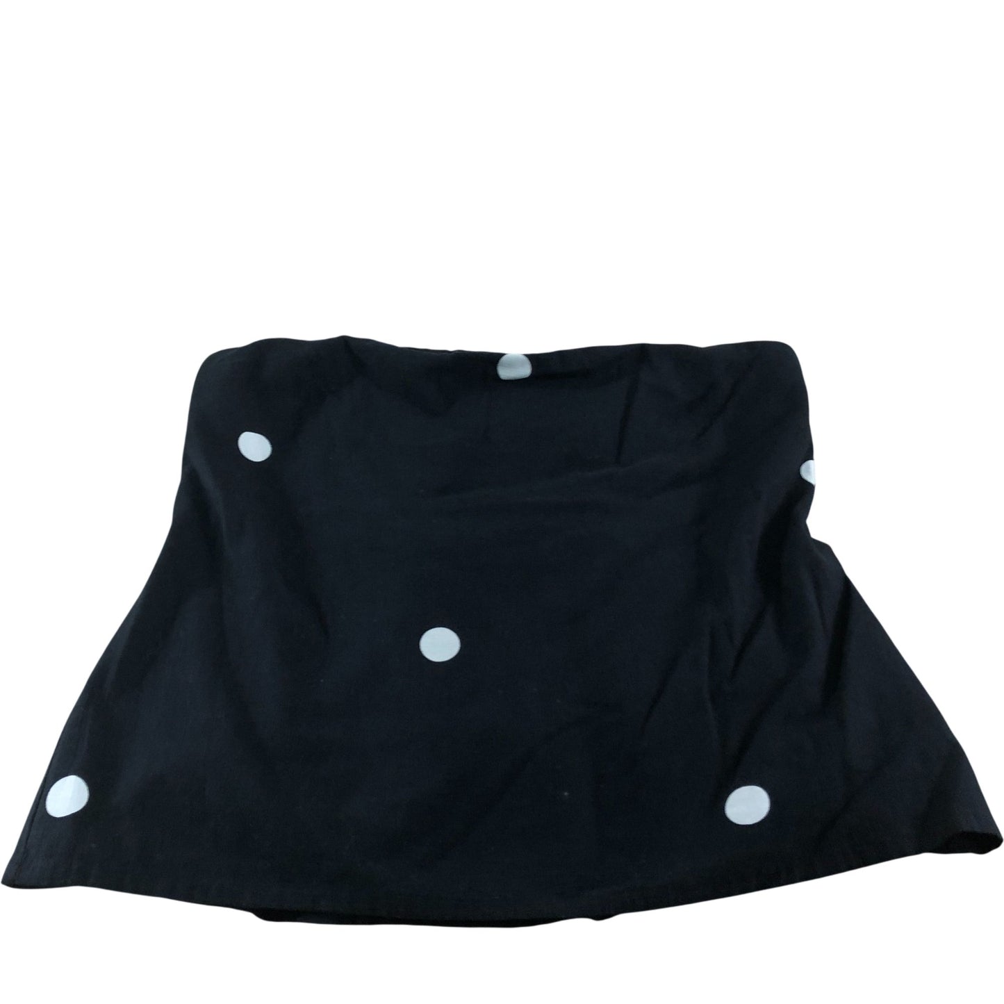 River Island Women's Black Polka Dot Strapless Top Size L