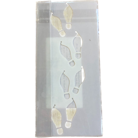 Elves Footprint Stencil Christmas Festive Crafting Decorative Tool