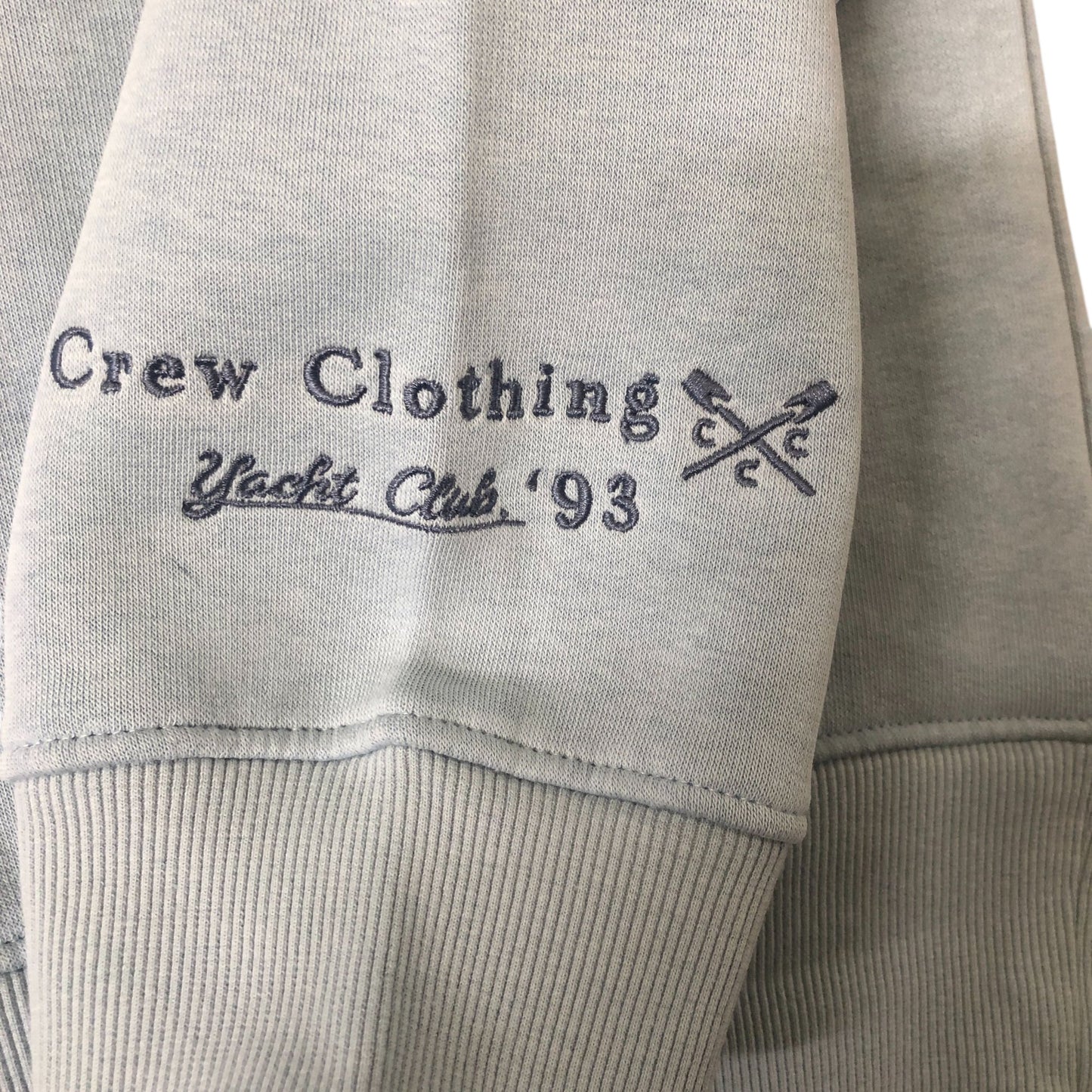 Crew Clothing Company Sweatshirt Size L Light Blue Cotton Blend