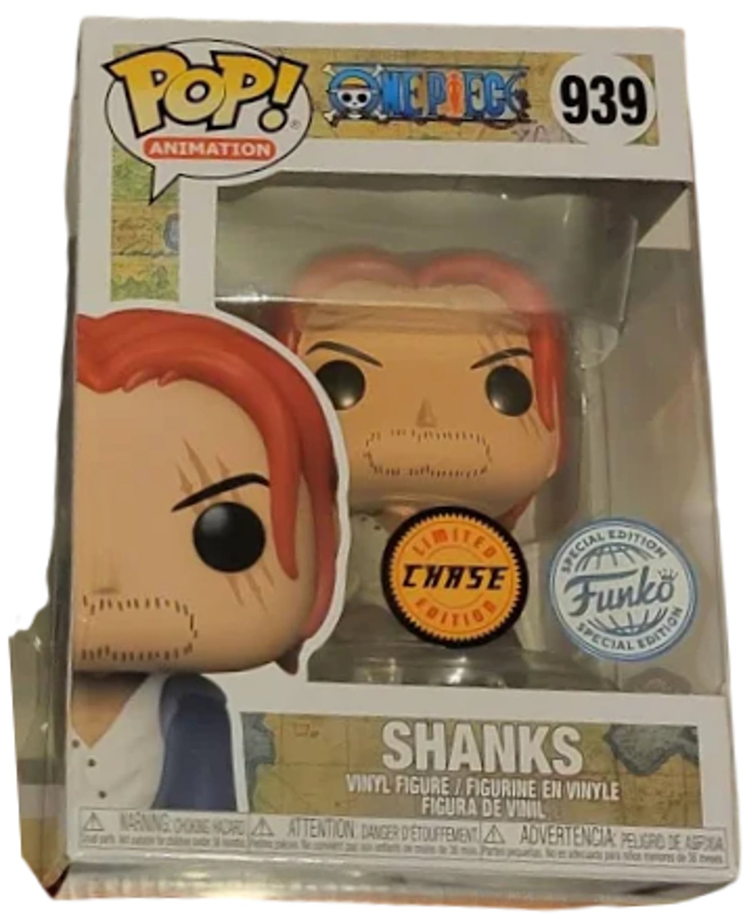 FUNKO POP Animation Shanks Vinyl Figure Limited Edition Chase 939 One Piece