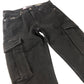 River Island Skinny Fit Men's Black Cargo Trousers Denim