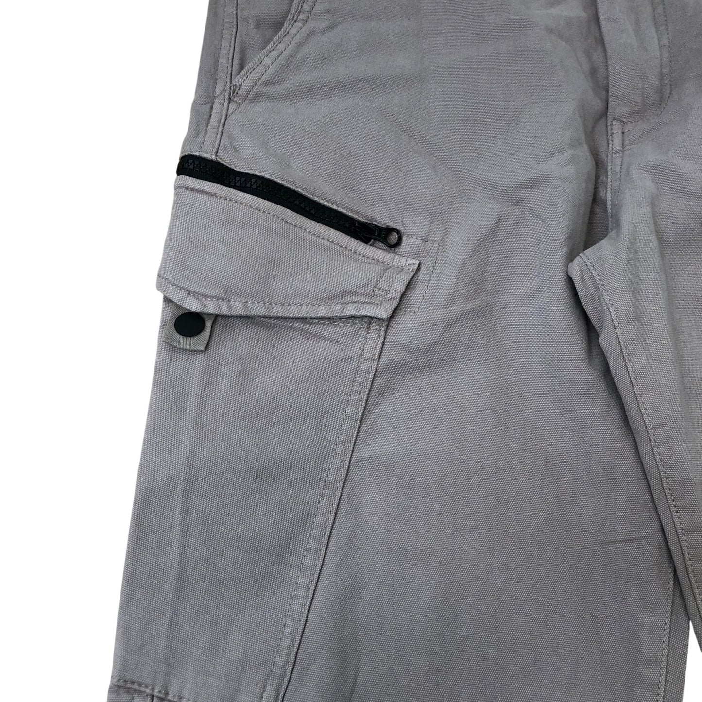 River Island Cargo Trousers W34 L30 Men's Grey Lightweight Utility Wear