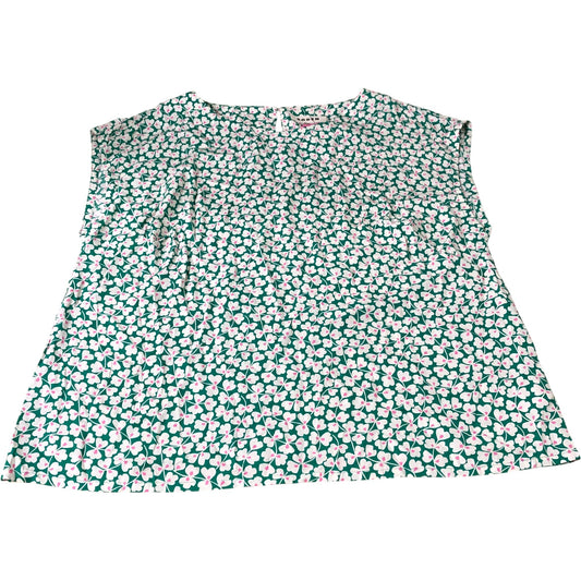 Boden Green Floral Shell Top - Size 22