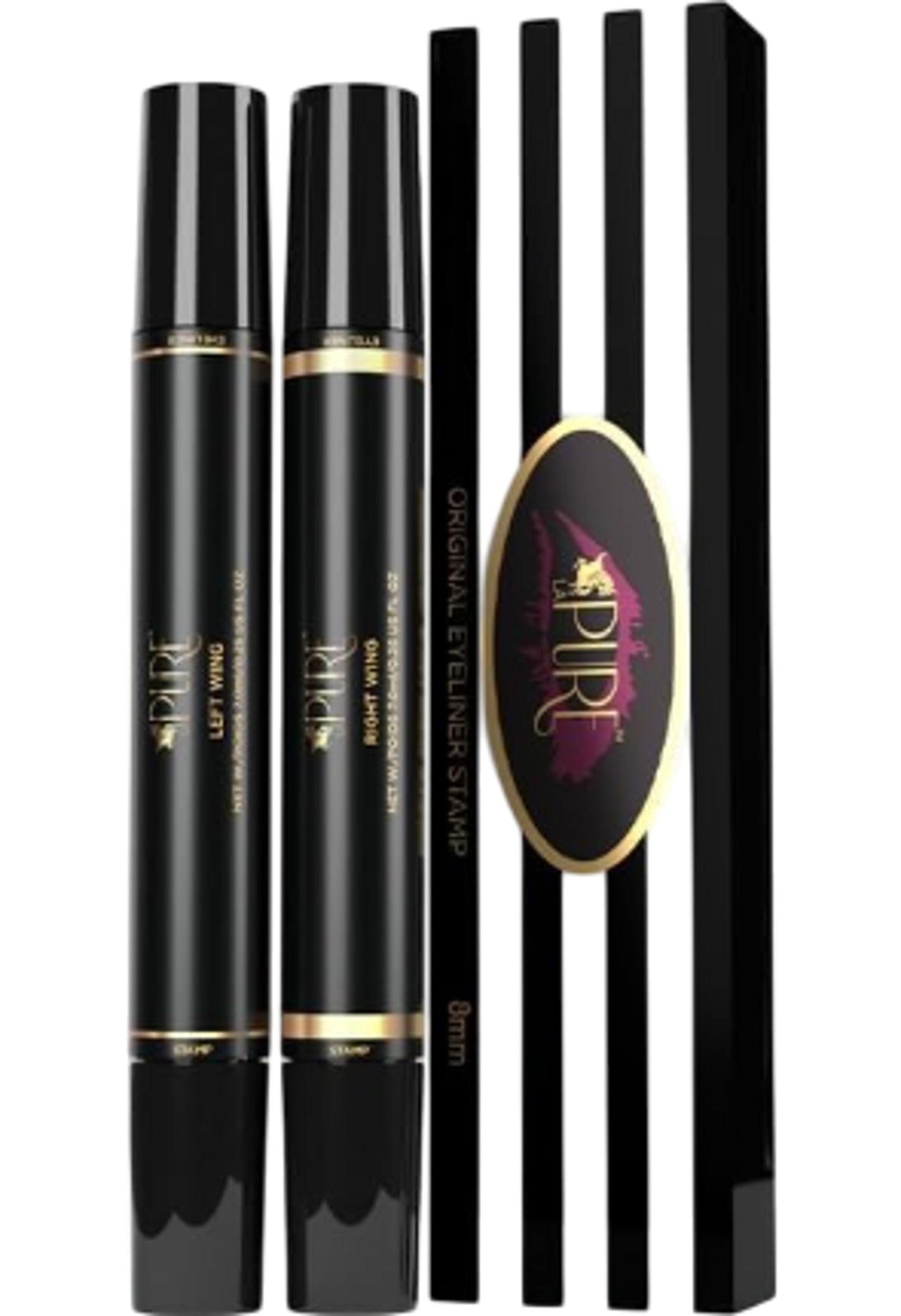 LA PURE Waterproof Eyeliner Stamp Vamp Style Winged Make Up Eye 10mm New