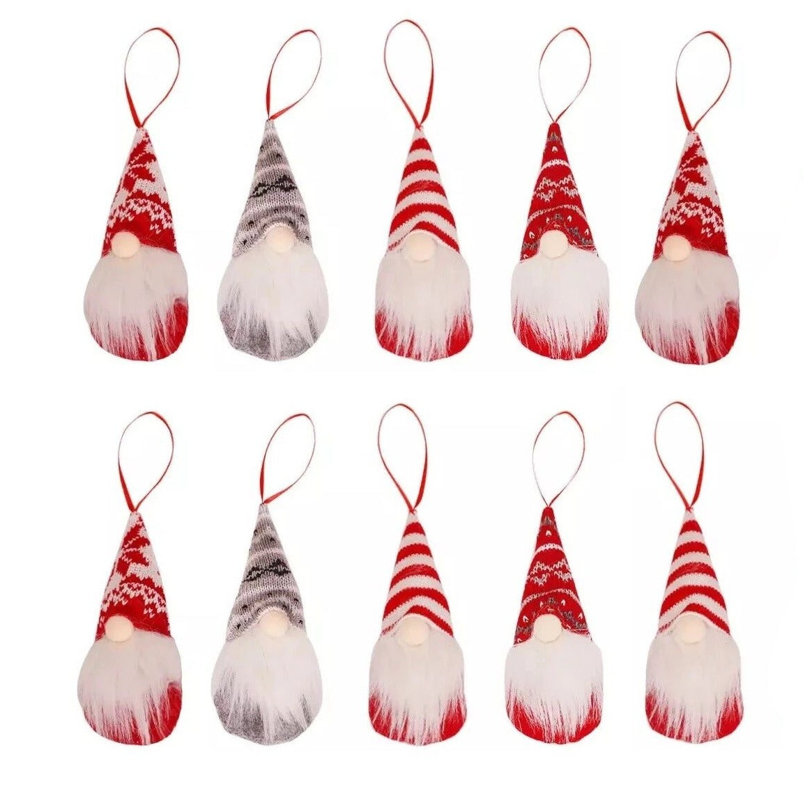 10 Pcs Christmas Gnome Decorations