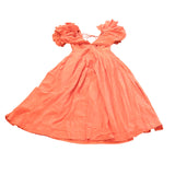 River Island UK6 Women's Orange Maxi Dress Ruffled Sleeves Summer Fashion