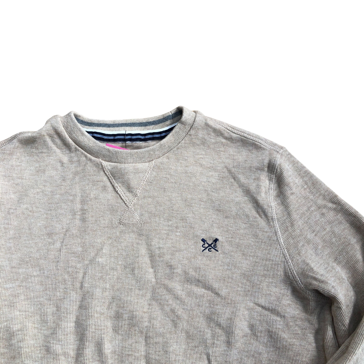 Crew Clothing Company Casual Beige Cotton Sweatshirt Size S