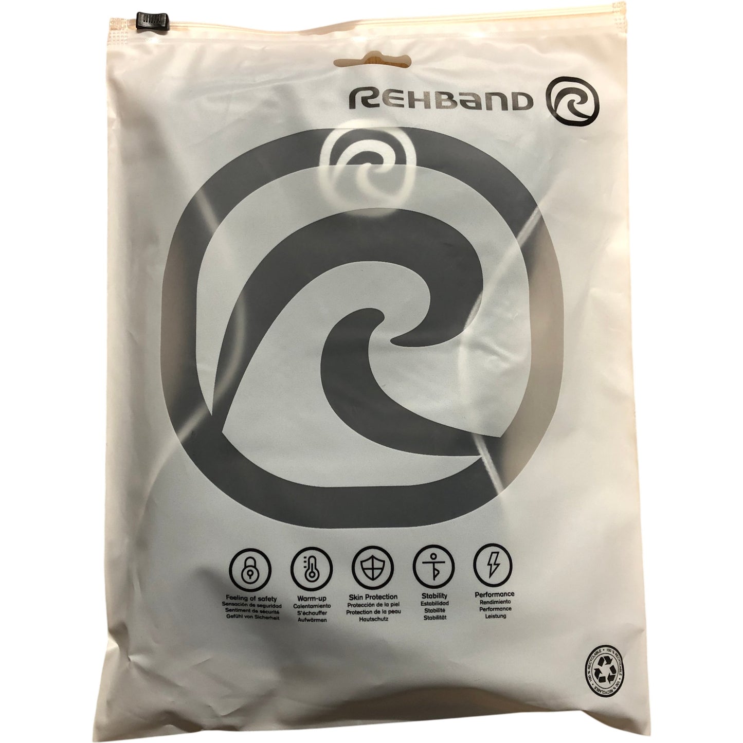 REHBAND 5mm RX Knee Single Sleeve M Junior Black Knee Support Fitness