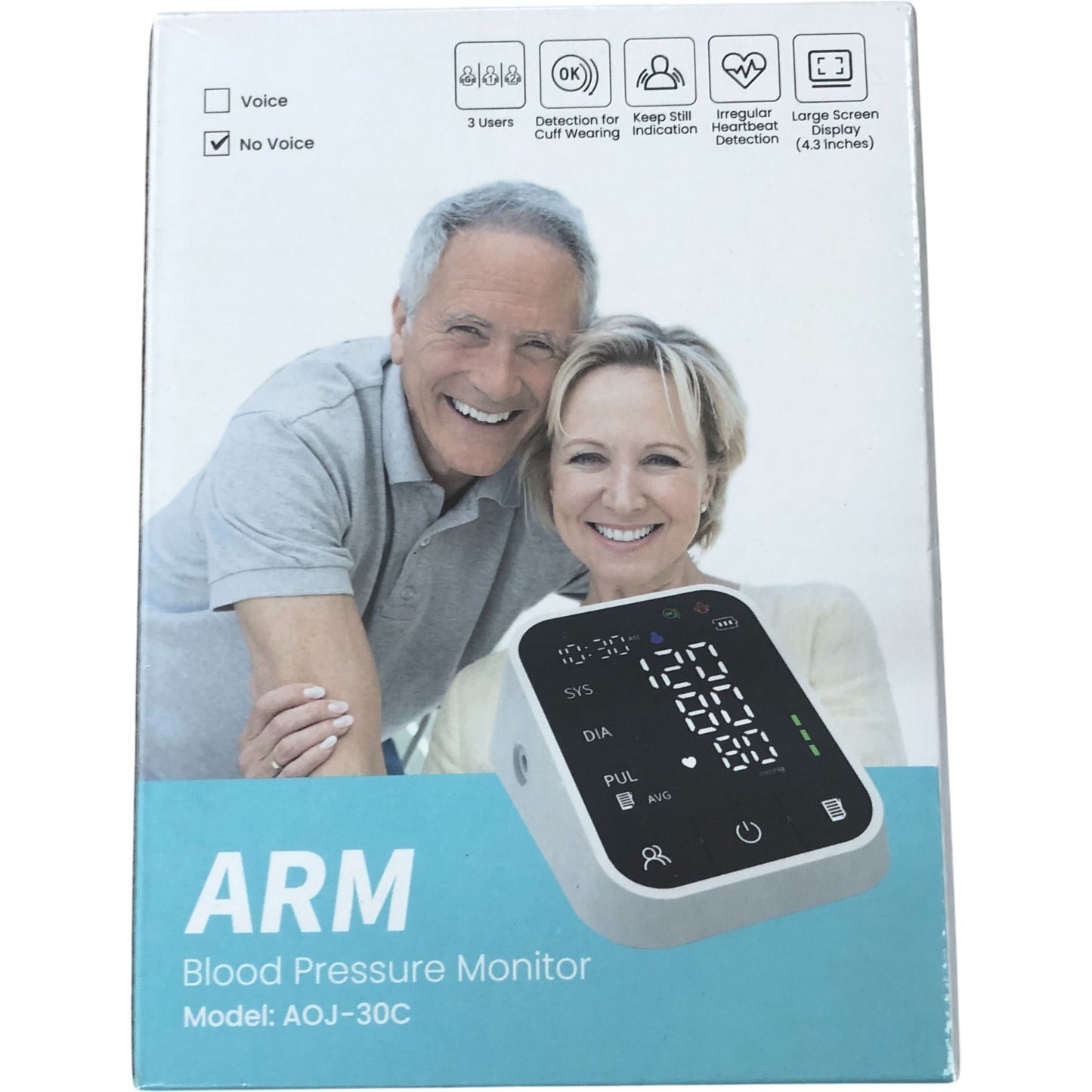 Jophy Arm Blood Pressure Monitor AOJ-30C Easy To Read Large Screen Display