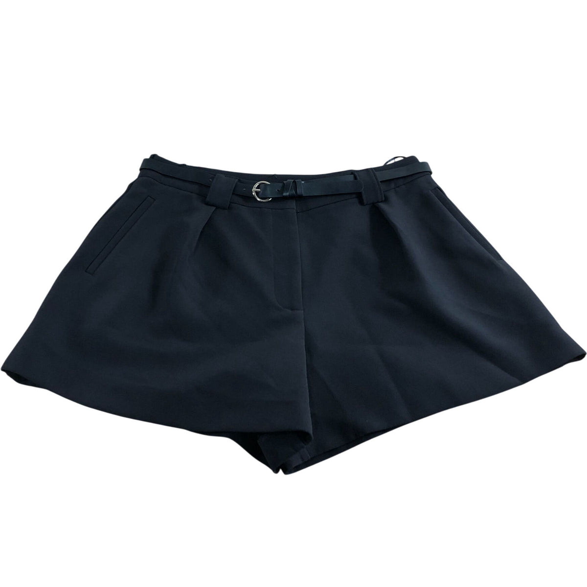 River Island Belted Smart Shorts UK12 Women's Black